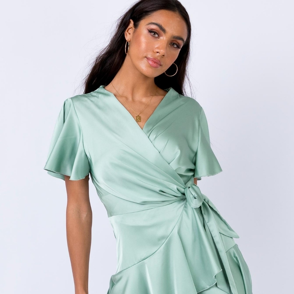 🍏🌸New Princess Polly Erwina Mini Dress Mint